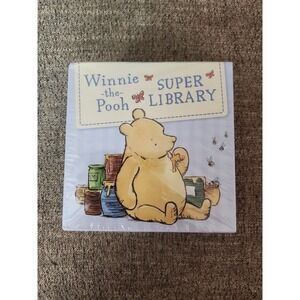 Disney Winnie the Pooh Super Library Board Books Tigger Piglet Eeyore SEALED